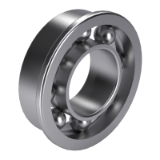 DIN 625-4 - Rolling bearings, radial deep groove ball bearings, with flanged outer ring