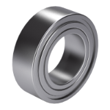 DIN 628-3 - Angular contact radial ball bearings, double row, with cage