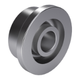 DIN 625-4 - Rolling bearings, radial deep groove ball bearings, with flanged outer ring (simplified model)
