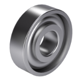 DIN 628-1 - Angular contact radial ball bearings, single row (simplified model)
