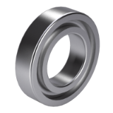 DIN 628-4 - Angular contact radial ball bearings, single row, four point contact bearing (simplified model)