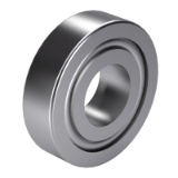 DIN 630 K - Self aligning ball bearings, double row, conus bore (1:12) (simplified model)