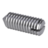 DIN 553 - Slottet set screws with cone point