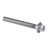 DIN 34801 C - Bolts and screws with external hexalobular driving feature with large flange, form C