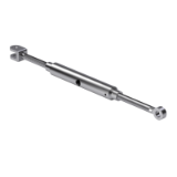 DIN 82004-1 D - Turnbuckles with double lug and stud eye head fittings, form D