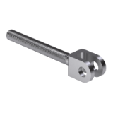 DIN 82008-1 D - Double lug head fittings with threaded shank – Part 1: For swivels and turnbuckles, non-alloy quality steel, with left-hand thread, form D