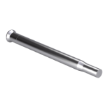 DIN 9861-2 CA - Round punches with stepped shaft up to 2.5 mm cutting diameter, form CA