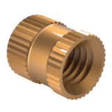 DIN 16903-3 Q - Closed insert nuts with dead hole for plastics mouldings, form Q