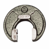 DIN 2233 - Gap gauges "NOT GO" with forged gauging member over 3 mm up to 100 mm nominal size
