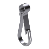 DIN 5287 A - Simplex hook (spring hooks made of one piece), form A