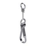 DIN 5287 B - Simplex hooks (spring hooks made of one piece), form B