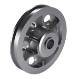 DIN 15078 S - Cranes; flanged crane rail wheels; with roller bearings without gear wheel, form S narrow wheel