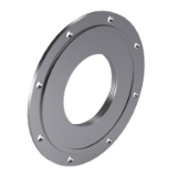 DIN 15084 A - Cranes, crane rail wheels with roller bearing covers, form A with grooved gasket