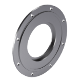 DIN 15084 B - Cranes, crane rail wheels with roller bearing covers, form B for radial shaft seals
