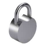 DIN 7465 D - Padlocks without connection eye,  chain, split ring, form D