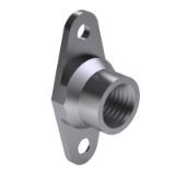 EN 4084 - Nuts, anchor, self-locking, fixed, two lug, with counterbore, in alloy steel, cadmium plated, MoS2 lubricated