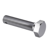 GB/T 31.3-1988 - Hexagon bolts with split pin hole on shank - Fine pitch thread - Product grade A and B