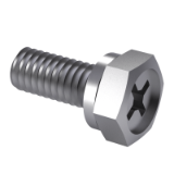 GB 9074.12-88 - Cross recessed hexagon bolts with indentation and single coil spring lock washer assemblies