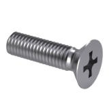 GB/T 819.2-1997 H2 - Cross recessed countersunk flat head screws (common head style) - Grade A - Part 2: Steel of property class 8.8, stainless and non-ferrous metals, series 2