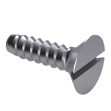 GB/T 5283-1985 F - Slotted countersunk head tapping screws, type F