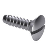 GB/T 5284-1985 F - Slotted raised countersunk head tapping screws, type F
