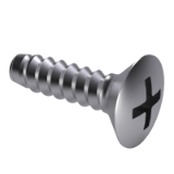 GB/T 847-1985 F-H - Cross recessed raised countersunk head tapping screws, type F-H