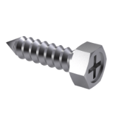 GB/T 9456-1988 C - Cross recessed hexagon head tapping screws with indentation, type C