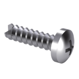 GB/T 13806.2-1992 A - Fasteners for fine mechanics - Cross recessed tapping screws - Scrape point, Type A - Cross recessed pan head self-tapping screws