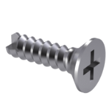 GB/T 13806.2-1992 B - Fasteners for fine mechanics - Cross recessed tapping screws - Scrape point, Type B - Cross recessed countersunk head self-tapping screws