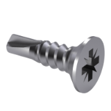 GB/T 15856.2-2002 Z - Cross recessed countersunk head drilling screws with tapping screw thread, type Z