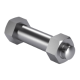 IS/ISO 2415 X - Bolts with hexagon head, hexagon nut and split cotter pin, type X