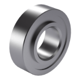 ISO 1002 Table 1 - Single row radial deep groove ball bearings, seal or deck washer, diameter row 0