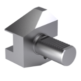 ISO 10889-3 B4 - Tool holders with cylindrical shank - Part 3: Type B with square cross seat, form B3 overhead, left, short