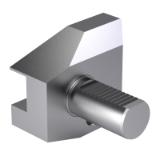 ISO 10889-3 B8 - Tool holders with cylindrical shank - Part 3: Type B with square cross seat, form B6 overhead, left, long