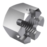 JIS B 1170 Type 3 - Hexagon slotted and castle nuts, Coares screw thread