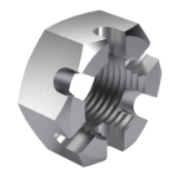 JIS B 1170 Type 3 - Hexagon slotted and castle nuts, Fine screw thread