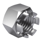 JIS B 1170 Type 4 - Hexagon slotted and castle nuts, Coares screw thread
