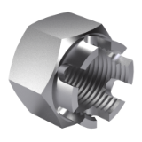 JIS B 1170 Type 4 - Hexagon slotted and castle nuts, Fine screw thread