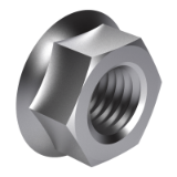 NF E 25-800-4 C - Convex hexagon nuts with flange - Product grade C