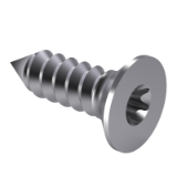 NF E 25-652 C - Countersunk head tapping screws with six lobes recess - Symbol F X - Form C