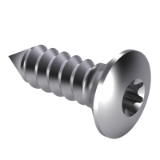 NF E 25-653 C - Raised countersunk head tapping screws with six lobes recess - Symbol FBX - Form C