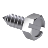 NF E 25-664 C - Hexagon slotted head tapping screws - Symbol H S - Form C