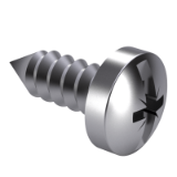 NF E 25-666 C - Tapping screws - Z cross recessed and slotted pan head - Symbol CBL ZS - Form C