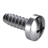 NF E 25-666 F - Tapping screws - Z cross recessed and slotted pan head - Symbol CBL ZS - Form F