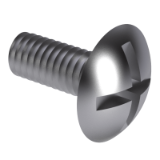 NF E 25-129 - Round screws "Poelier" with slot - Symbol RL S