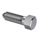 PN-M-82304:1983 - Hexagon set screws with half dog point and flat cone point