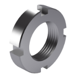 PN-M-82471:1975 - Slotted round nuts for hook spanner