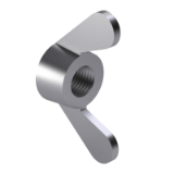 UNI 5448 B - Wing nuts, rounded wings, form B