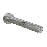 Dati 2500 - Ejector pin with an integrated date stamp without height adjustment, with latching function