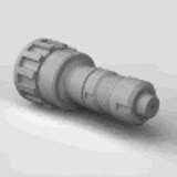 SOURI-P0018-001 - 838 connector - Plug - NFF 61030 - Screw coupl. coding option, square flange recept. without seal, straight backshell cable clamp and sealing gland